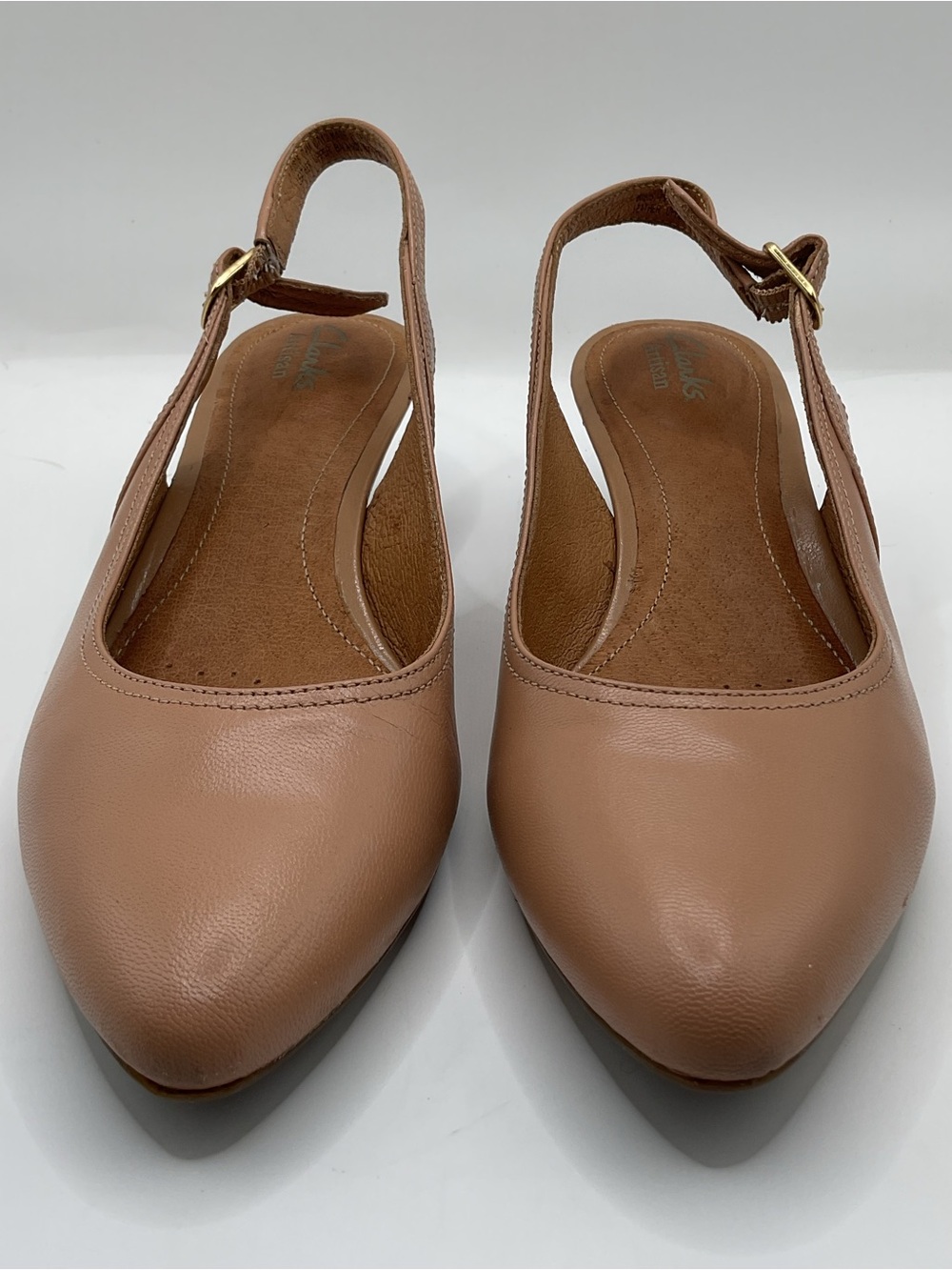 Clarks Slingback Pointed-Toe kitten Heel Pumps - Picture 4 of 16